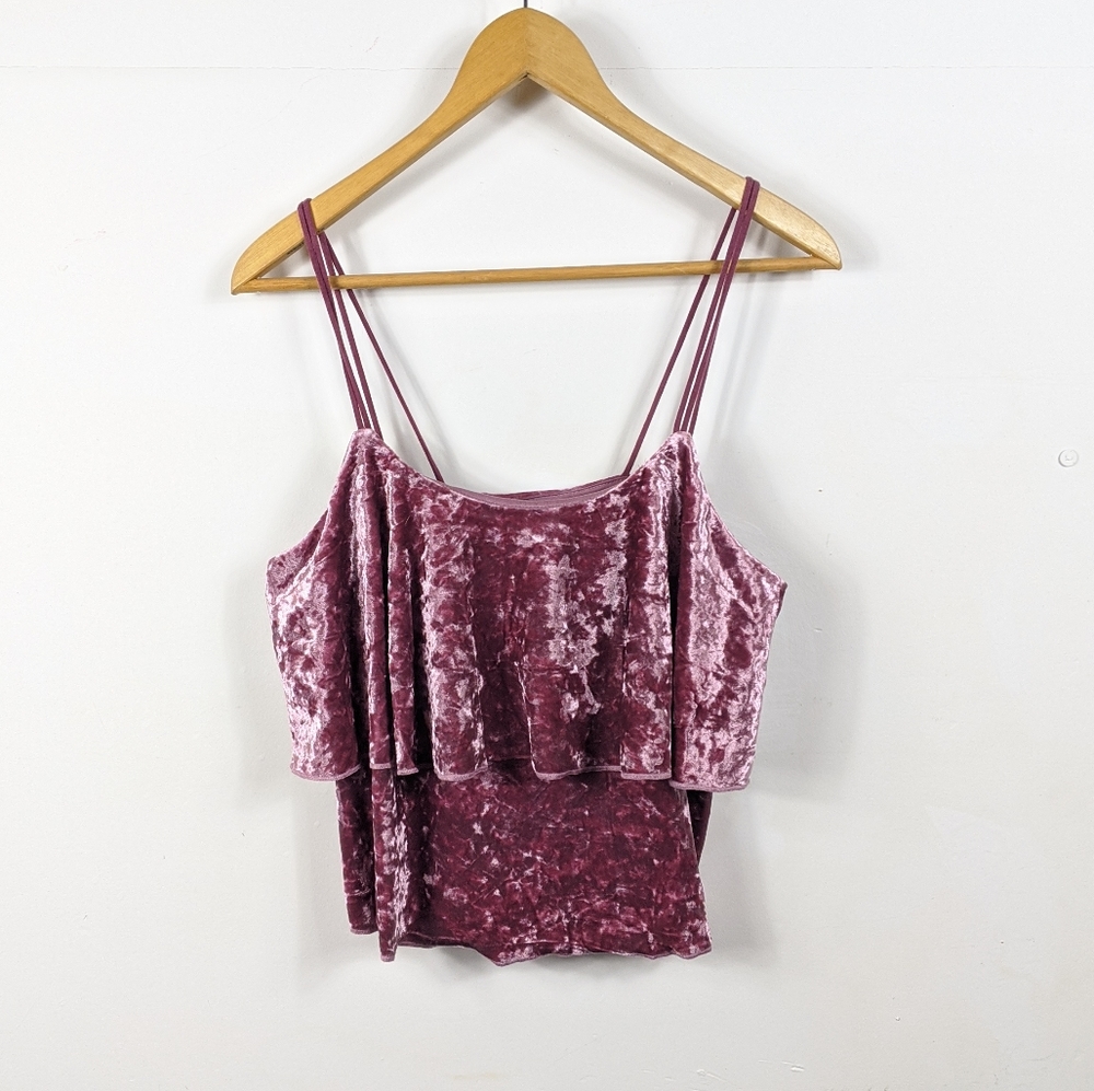 Romeo + Juliet couture pink crushed velvet…